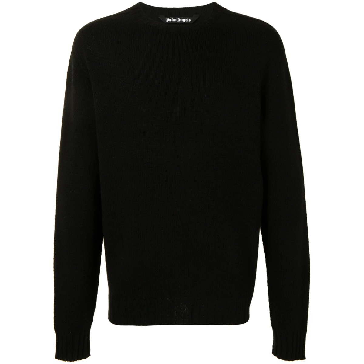 curved-logo wool-blend jumper