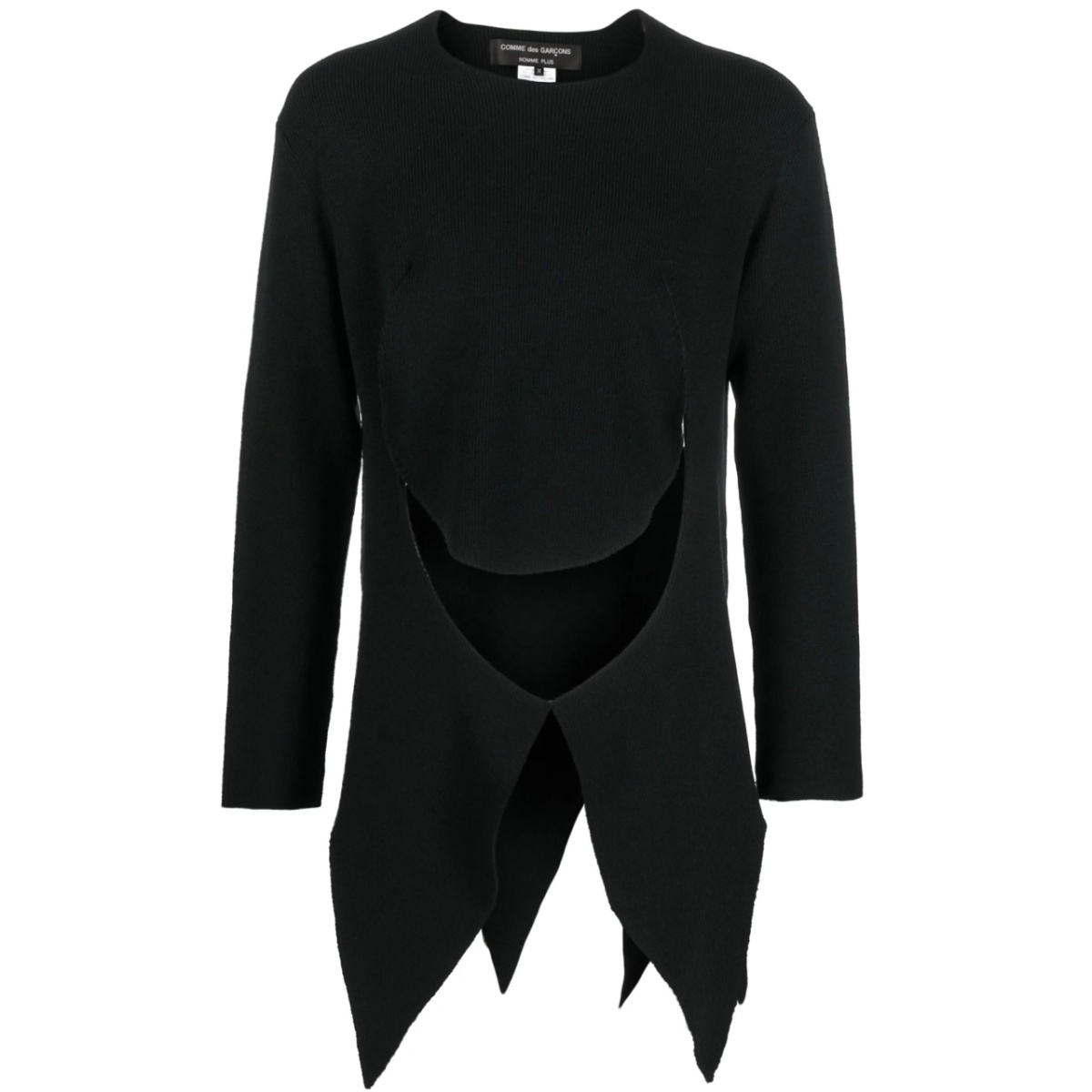 cut-out detail asymmetric jumper