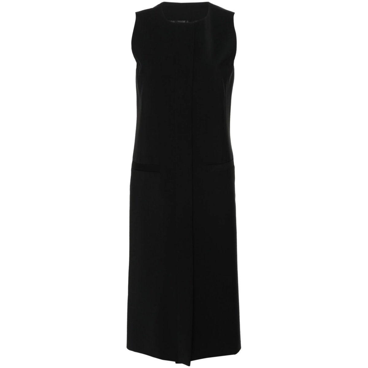 cut-out long gilet