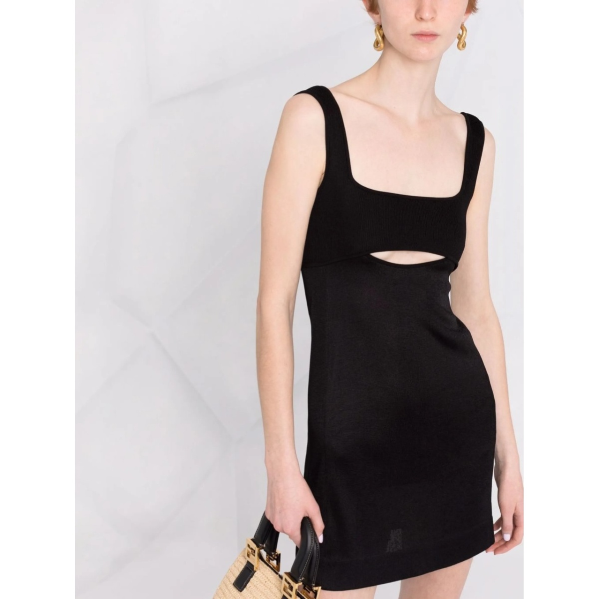cut-out sleeveless mini dress - Img 5