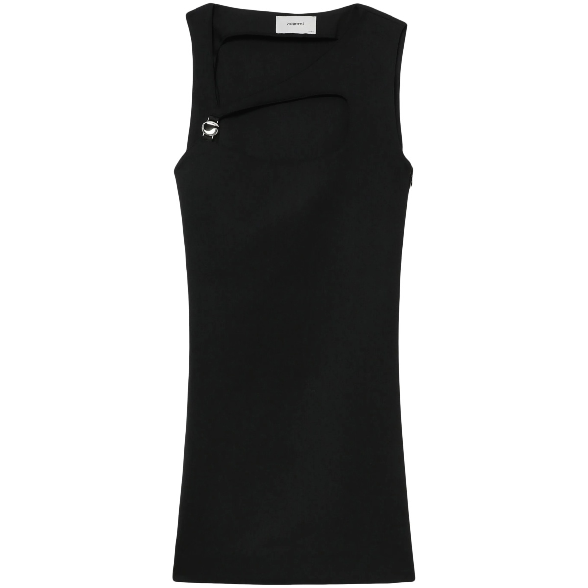 cut-out sleeveless minidress