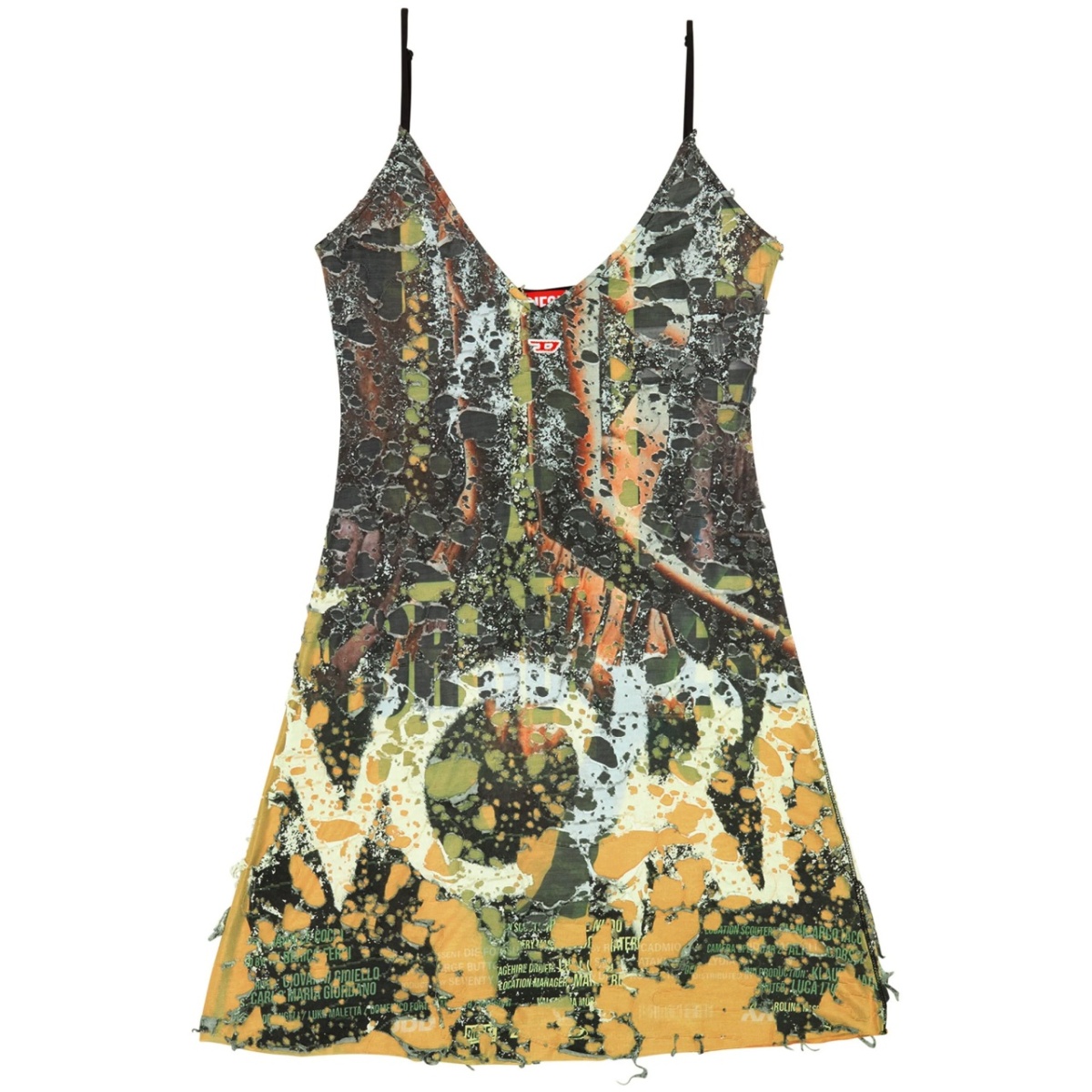 D-Jena-Dev distressed minidress