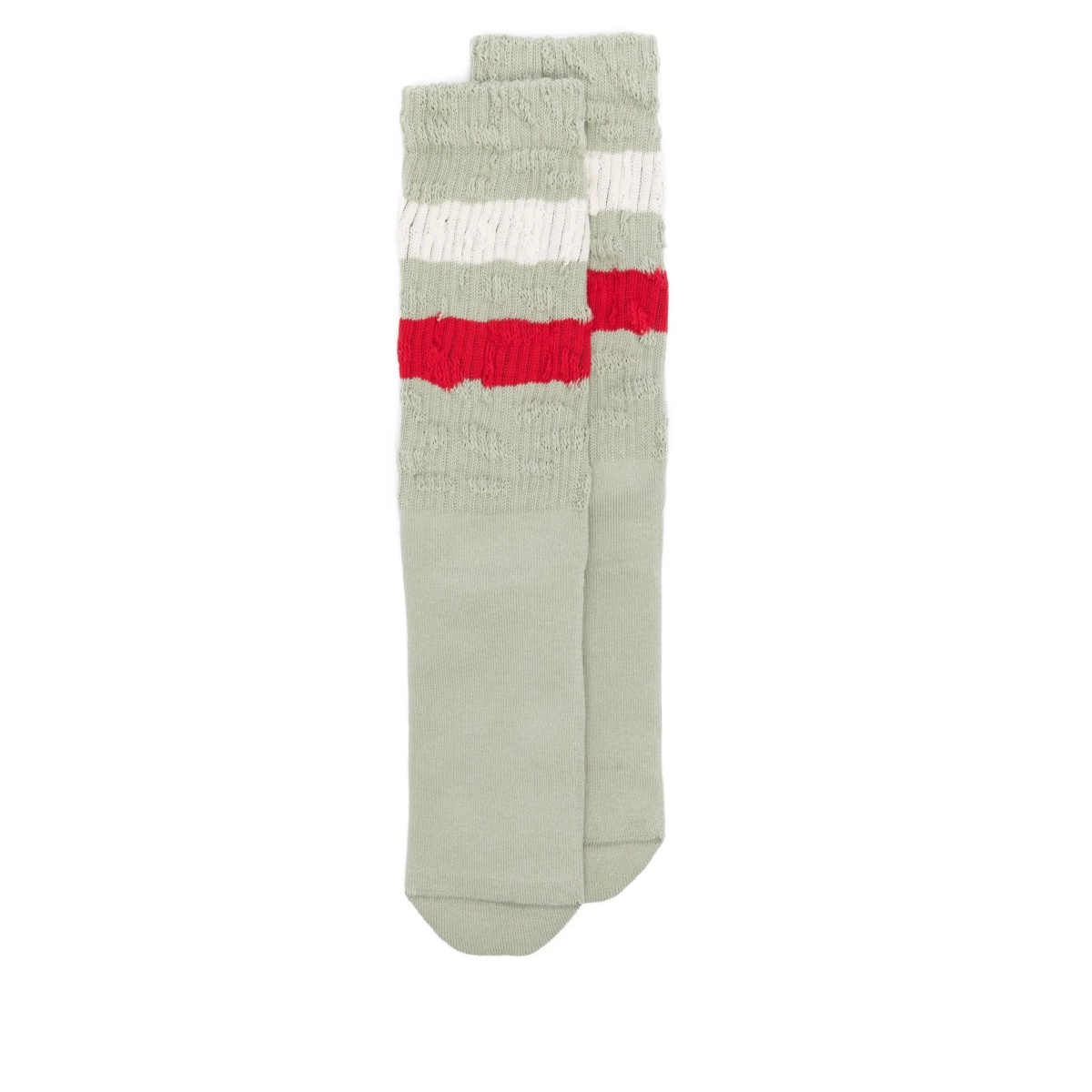 distressed-effect socks