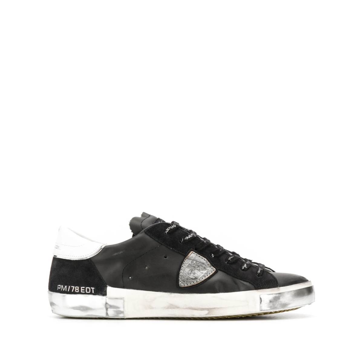 distressed low-top sneakers