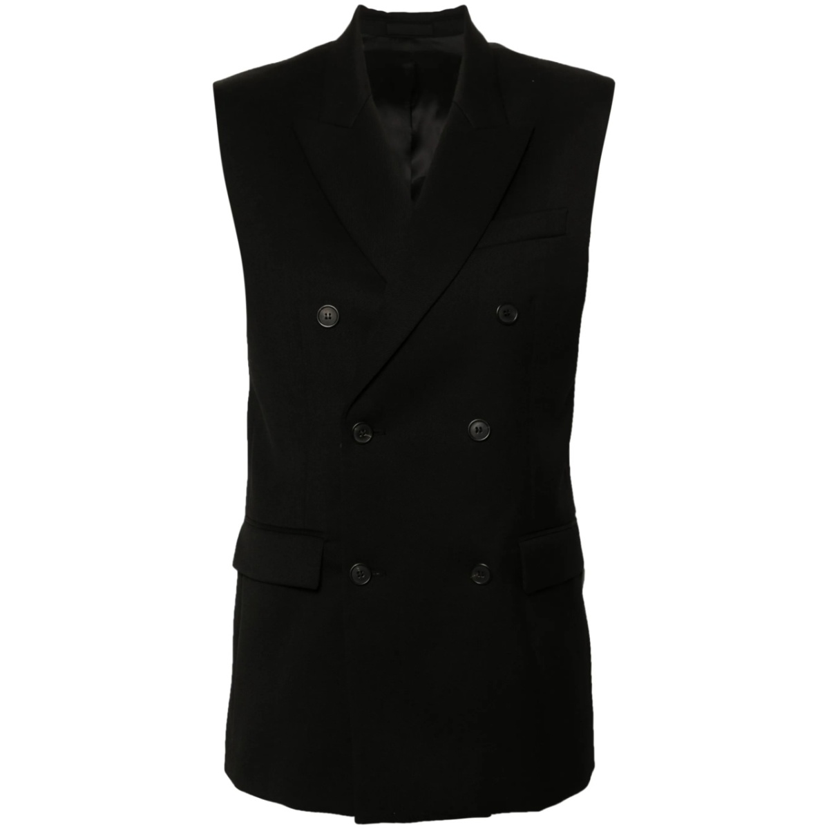 double-breasted gilet