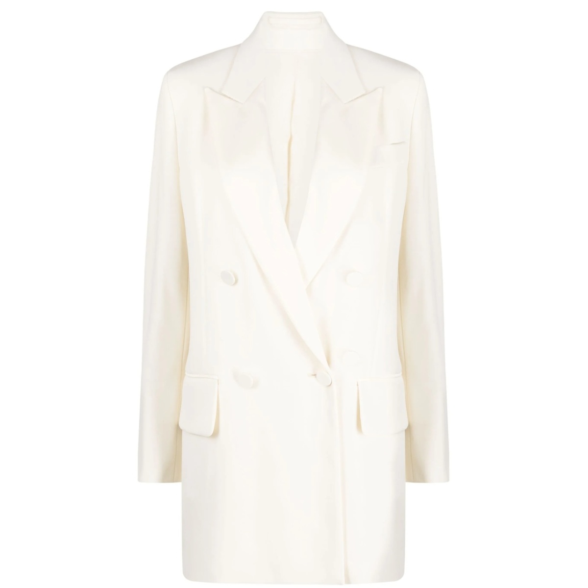 double-breasted virgin wool blazer