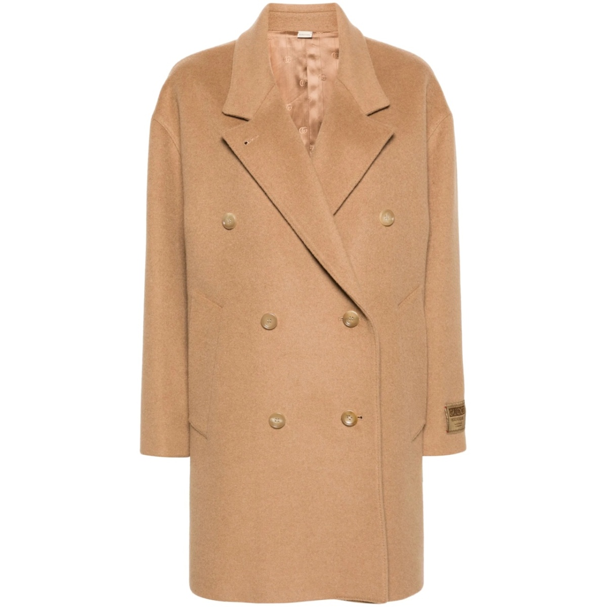 double-breasted wool coat