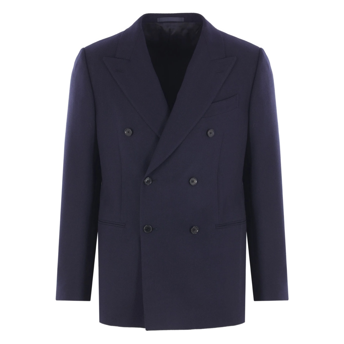 double-breasted wool jacket