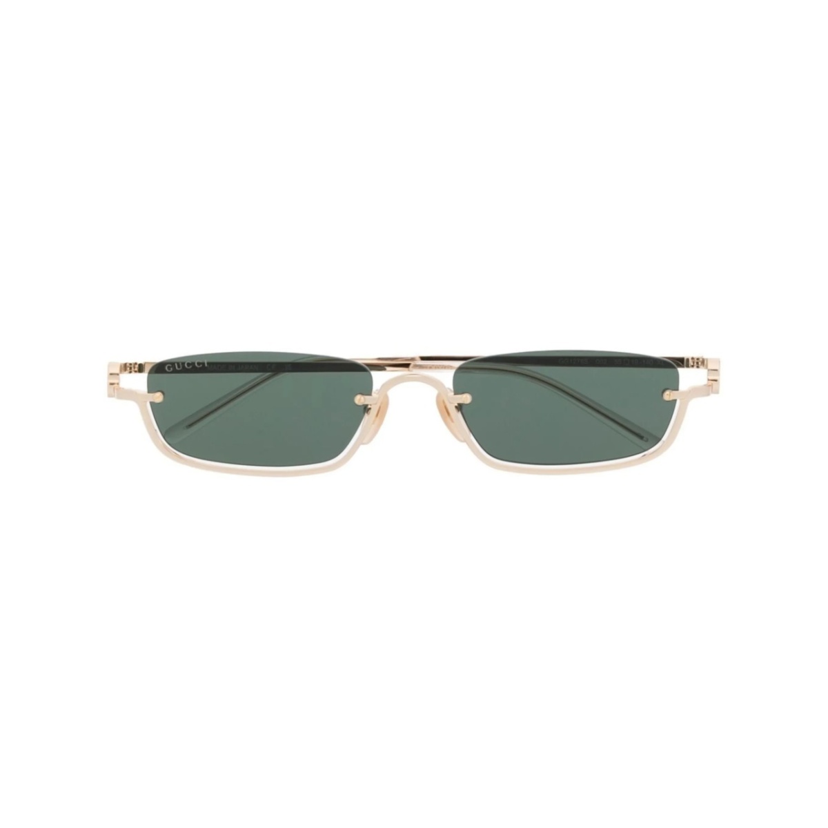 Double G half-rim frame sunglasses