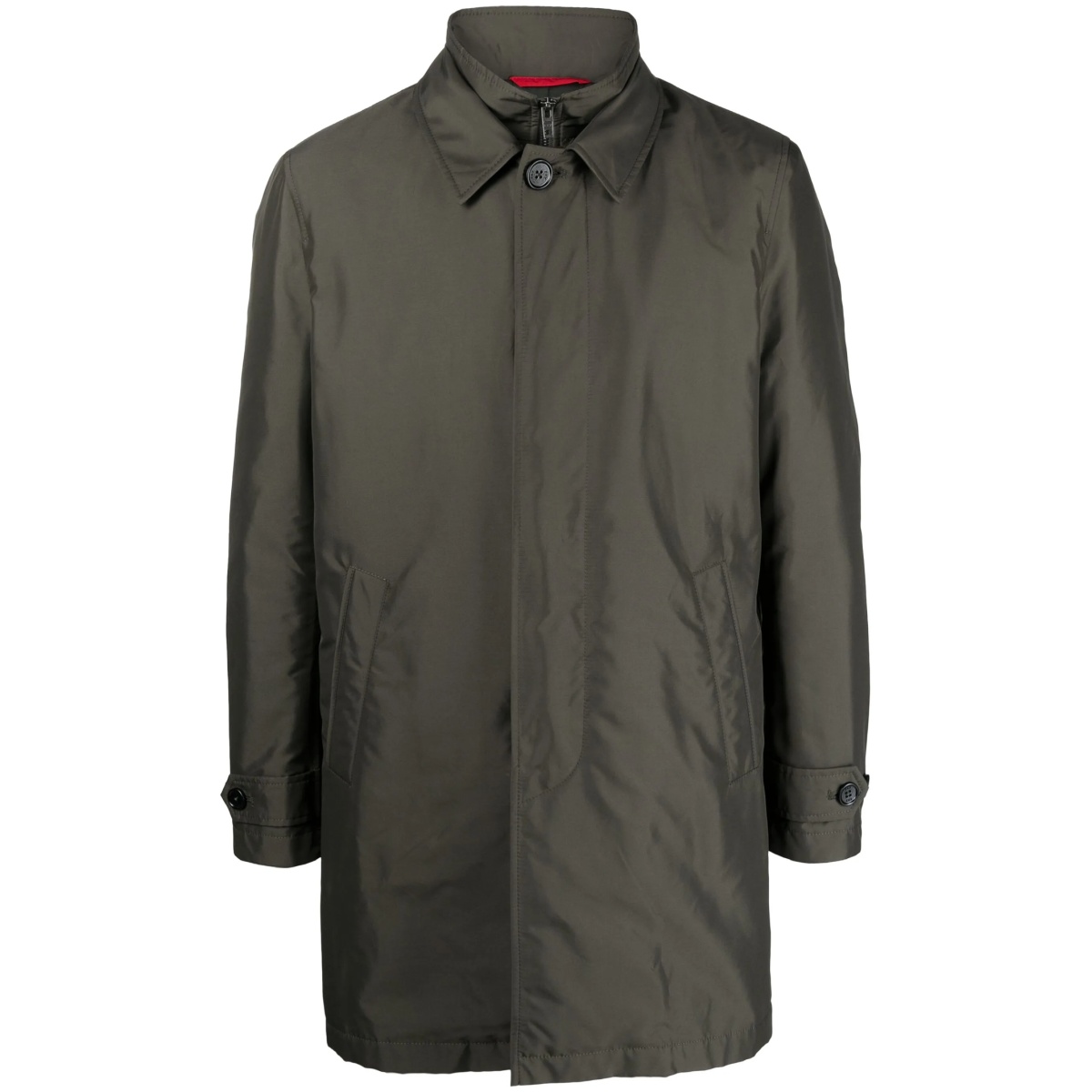 double-layer camp-collar coat
