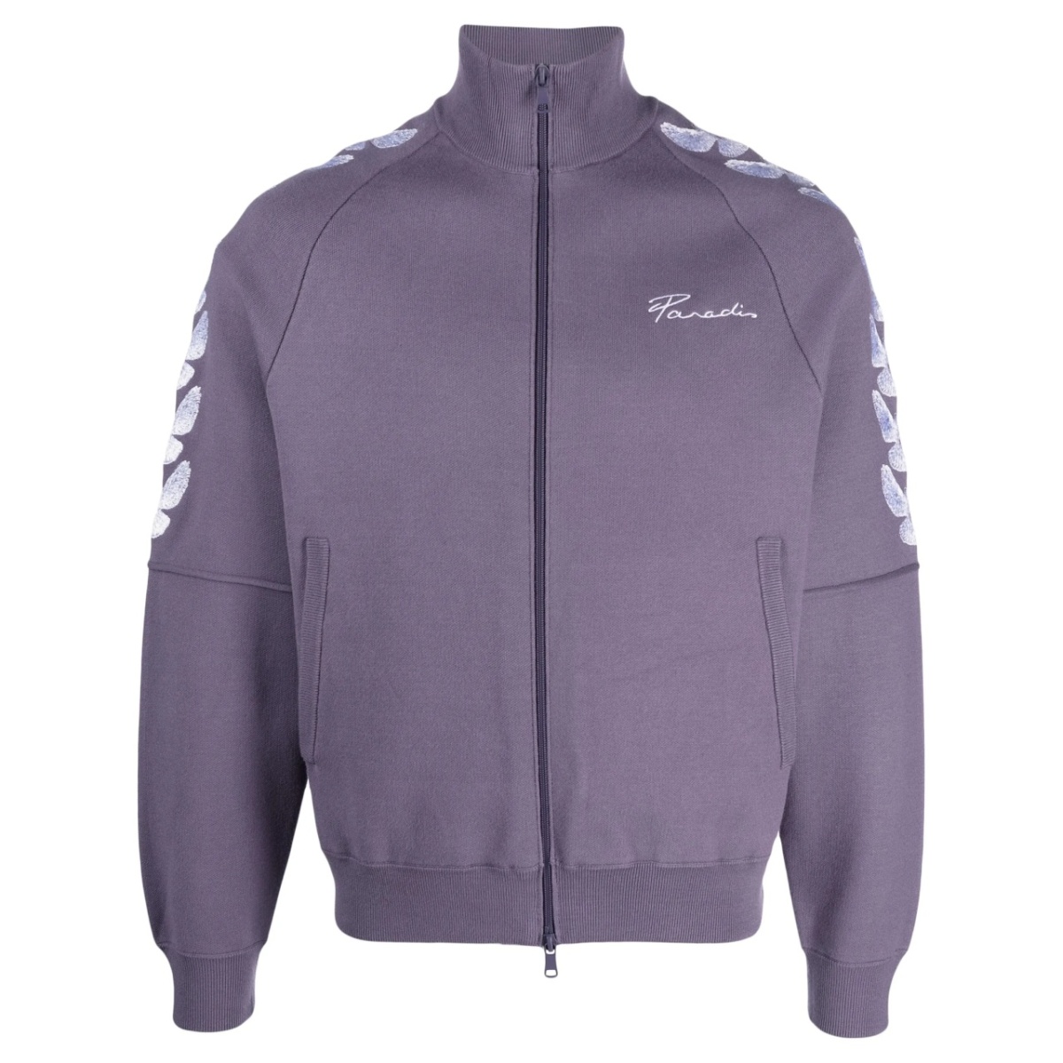 dove-print zip-up sweatshirt