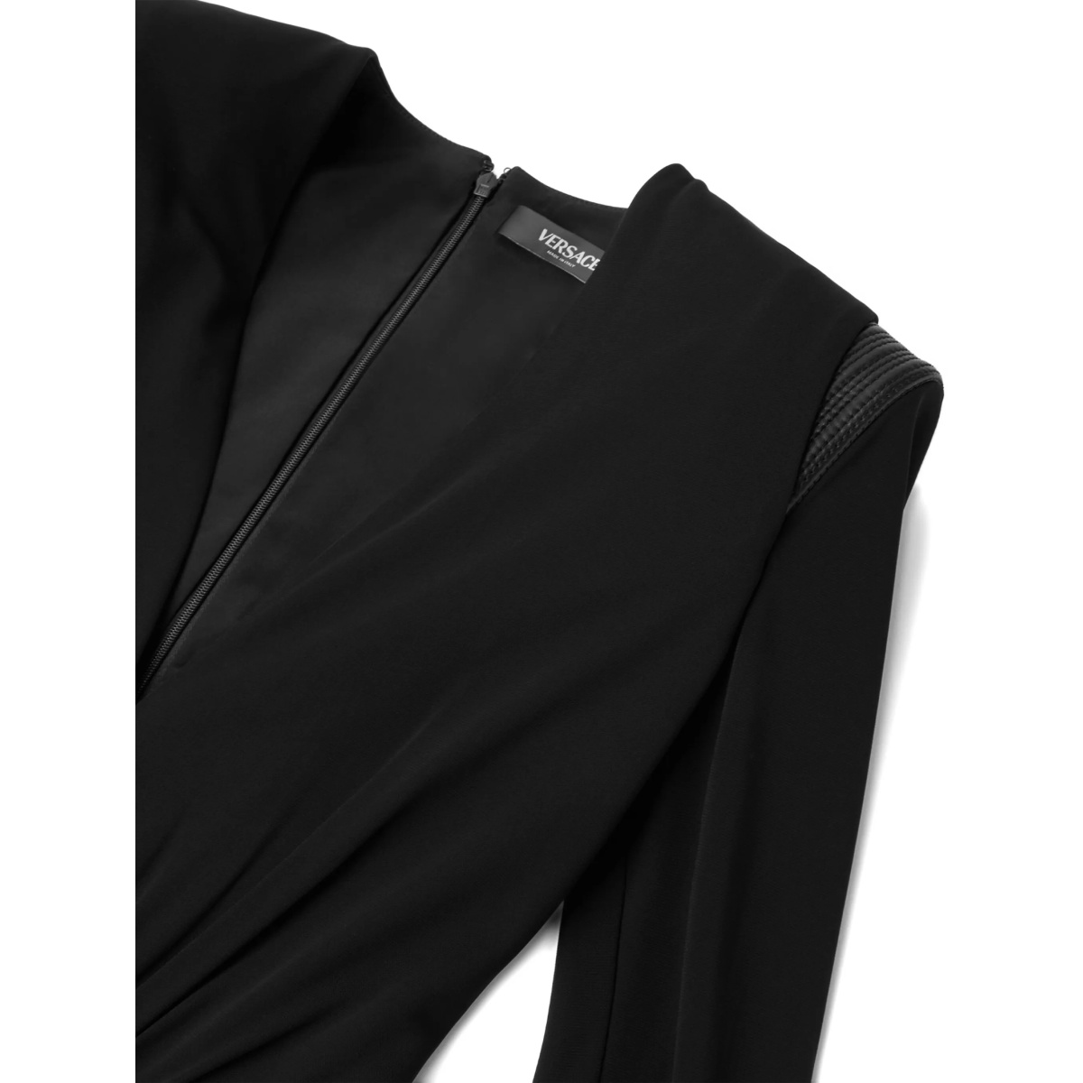 draped shoulder-detail dress - Img 7