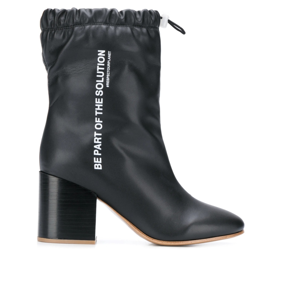drawstring ankle boots