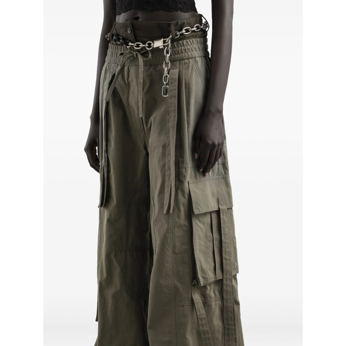 drawstring cargo pants - Img 4