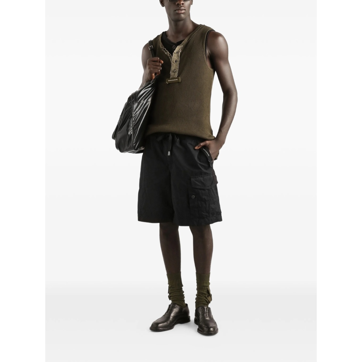 drawstring cargo shorts - Img 2