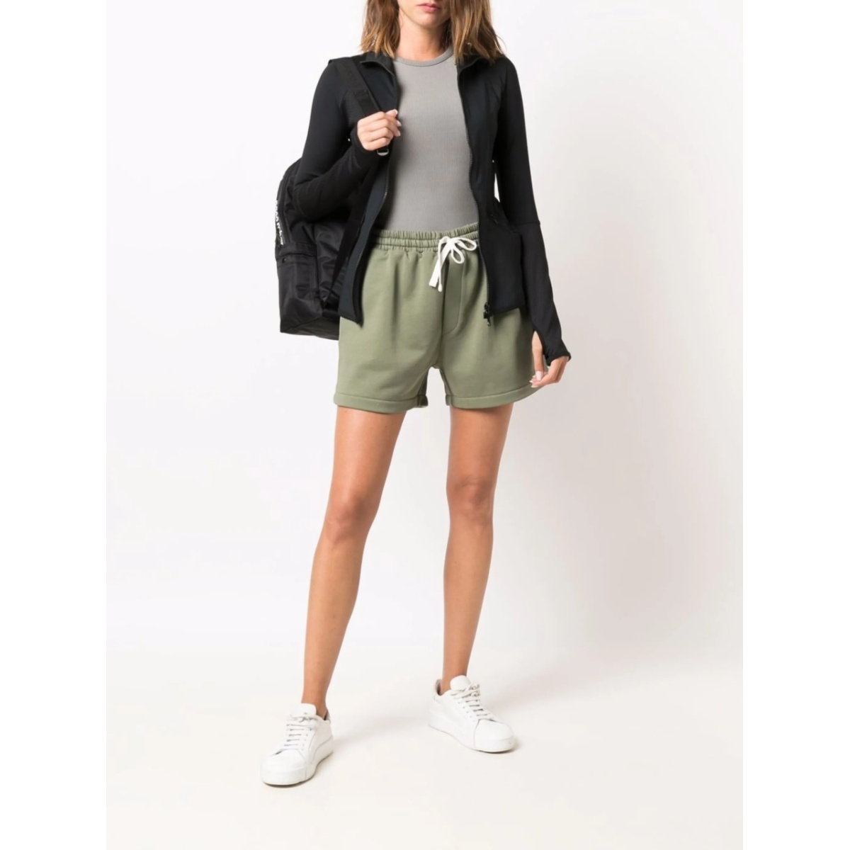 drawstring cotton shorts - Img 2
