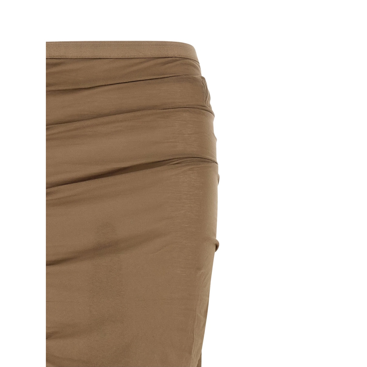 drawstring split asymmetric skirt - Img 3