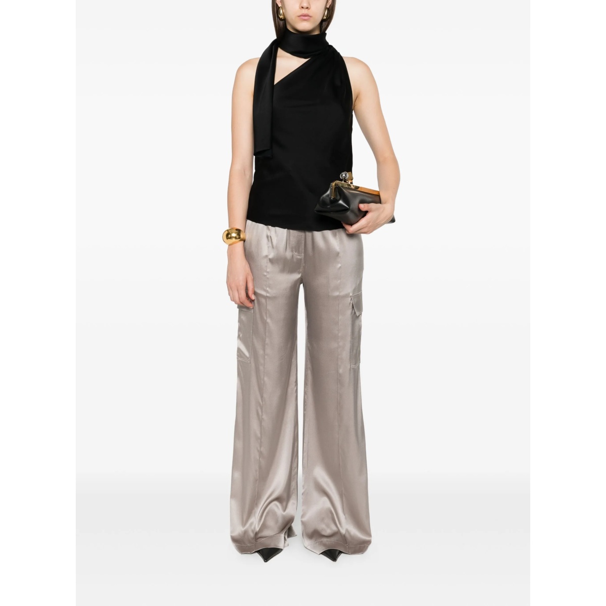 drawstring-waist trousers - Img 2