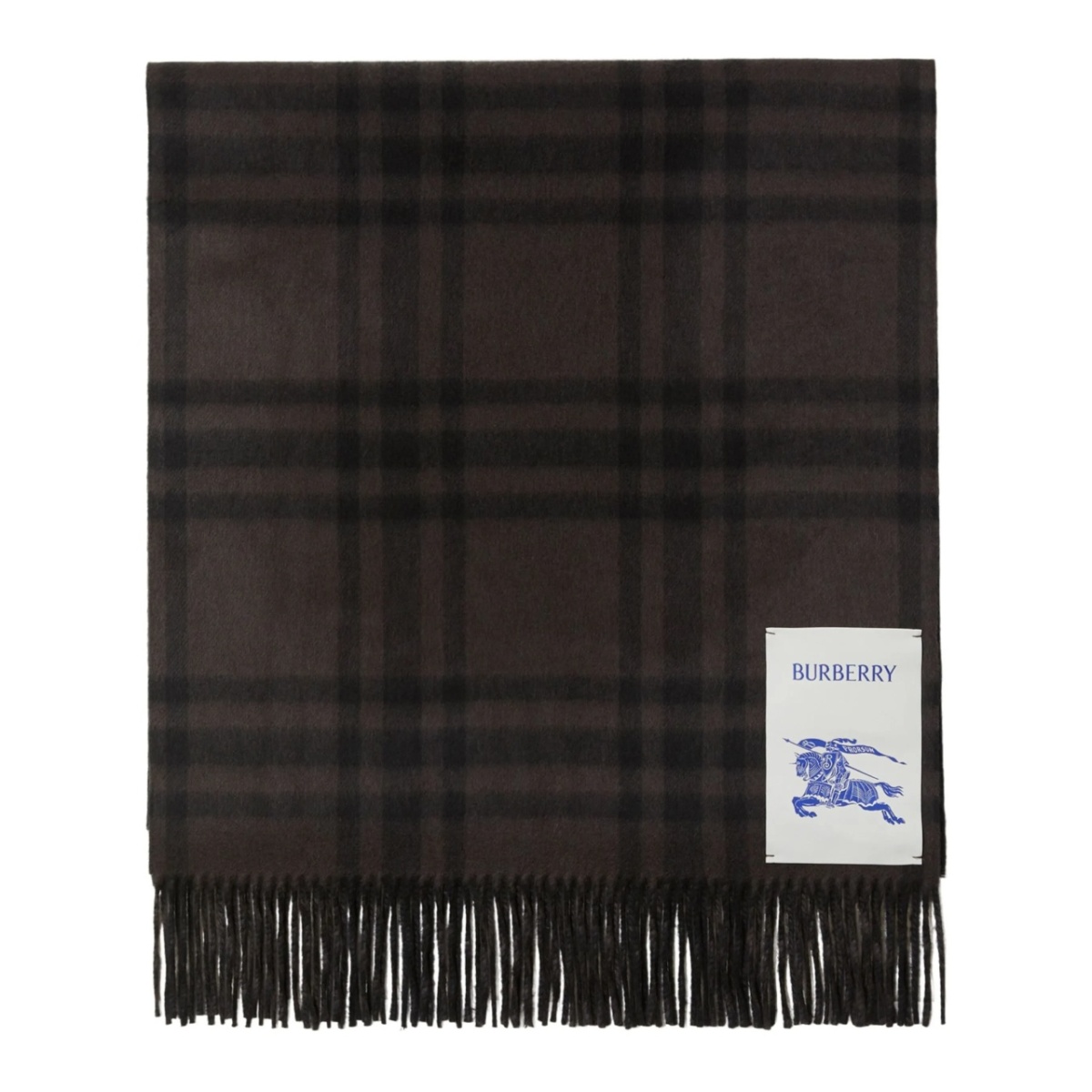 EKD checked cashmere scarf