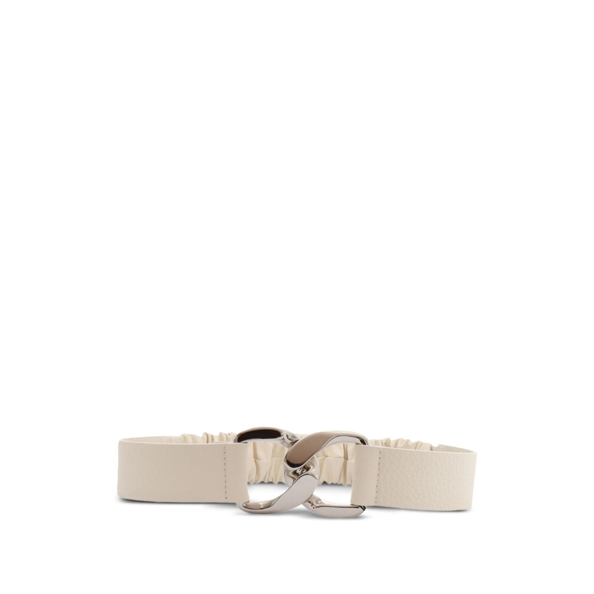 elasticated-band chain-buckle belt