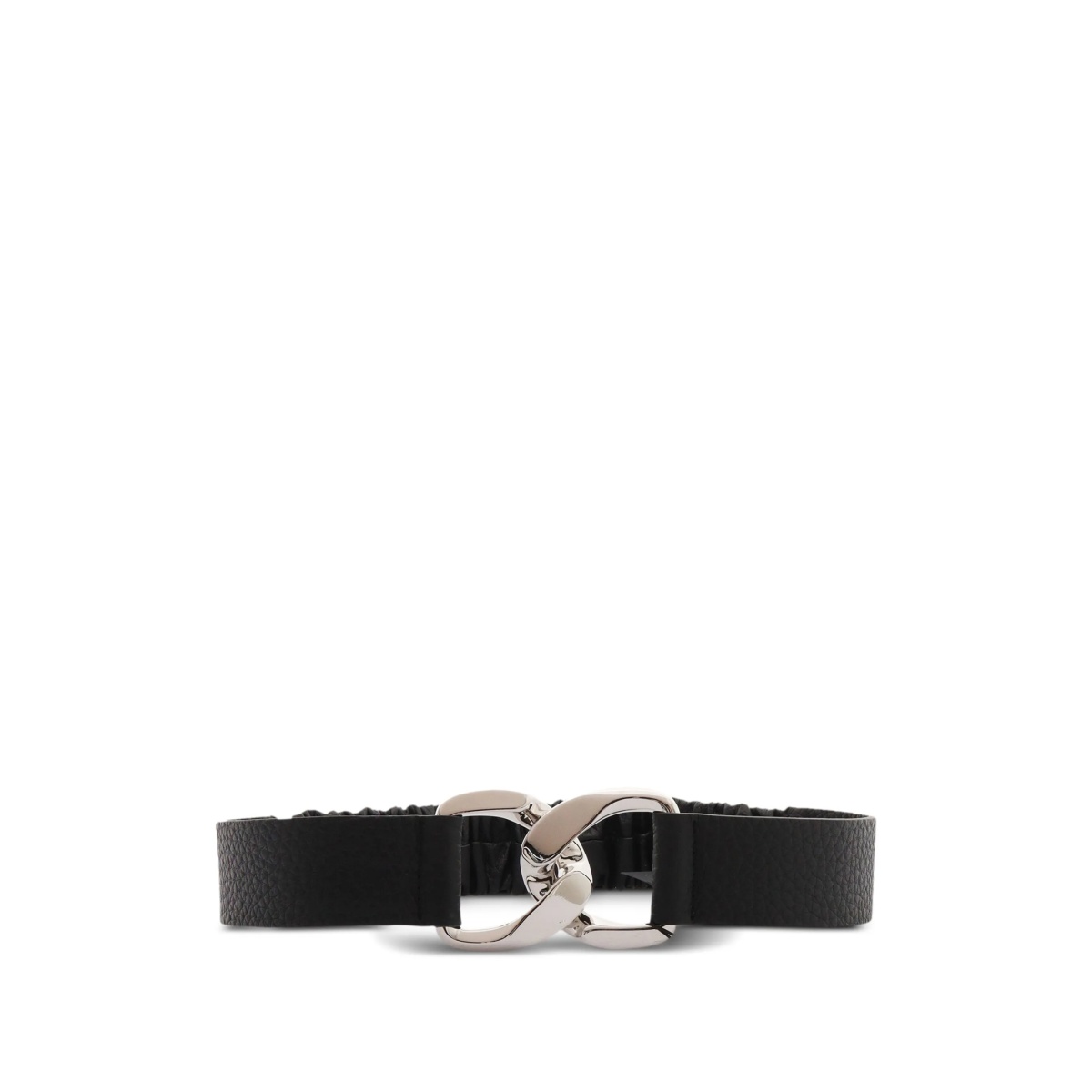 elasticated chain-buckle belt