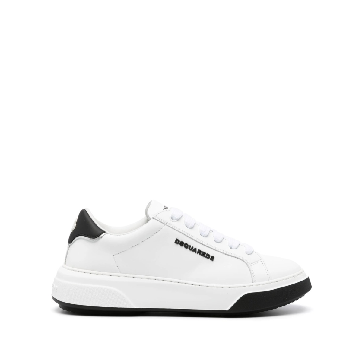 embossed-logo leaf-print sneakers