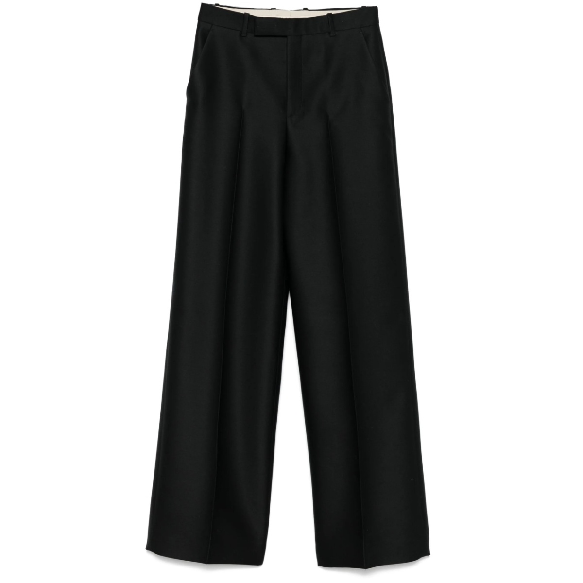embroidered gabardine trousers