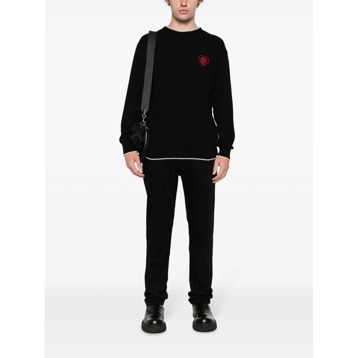 embroidered-logo crew-neck jumper - Img 2