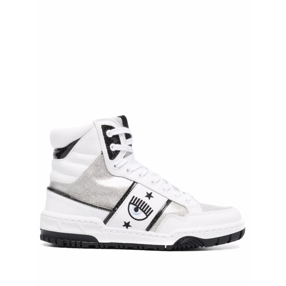 eye-motif high top sneakers
