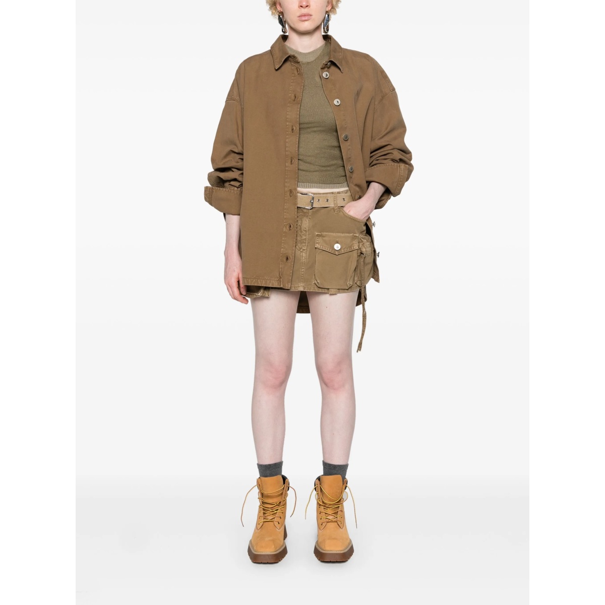 Fay denim cargo miniskirt - Img 2