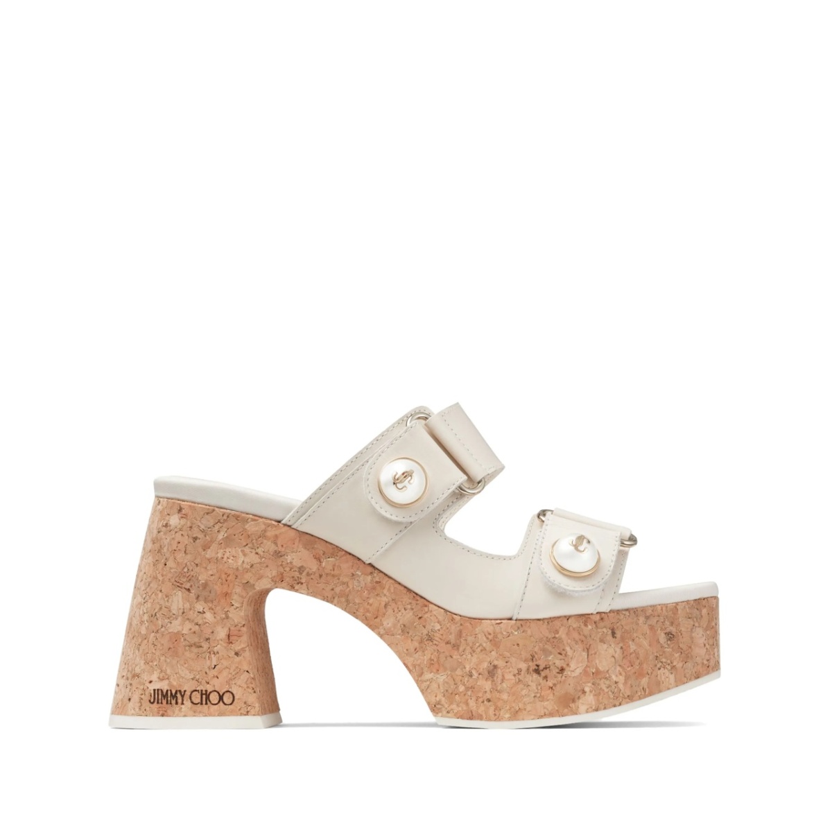 Fayence 95mm leather platform sandals