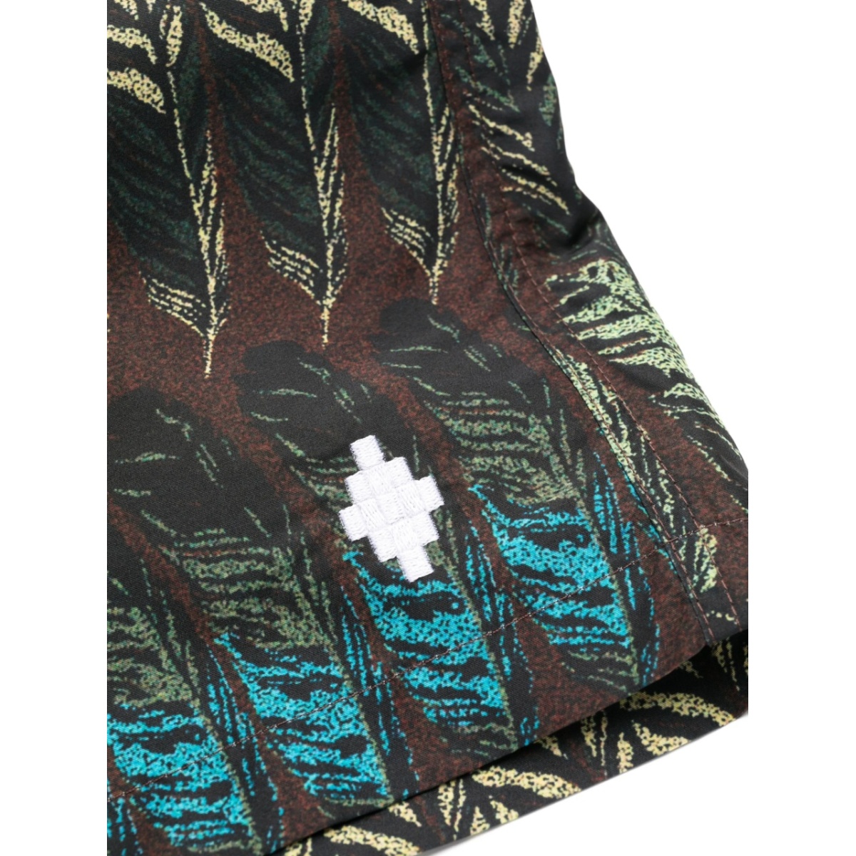 feather-print swim shorts - Img 3