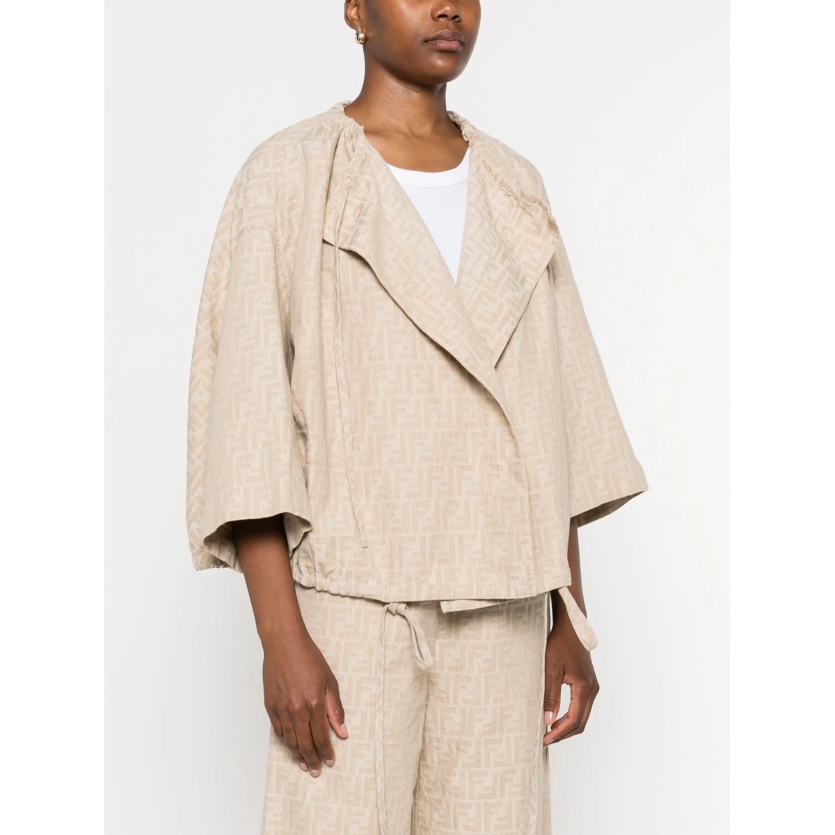 FF-jacquard drawstring jacket - Img 3