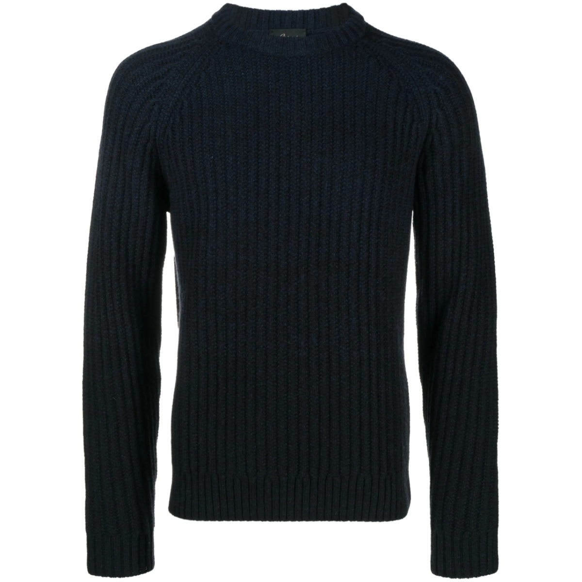 fisherman's-knit long-sleeved jumper