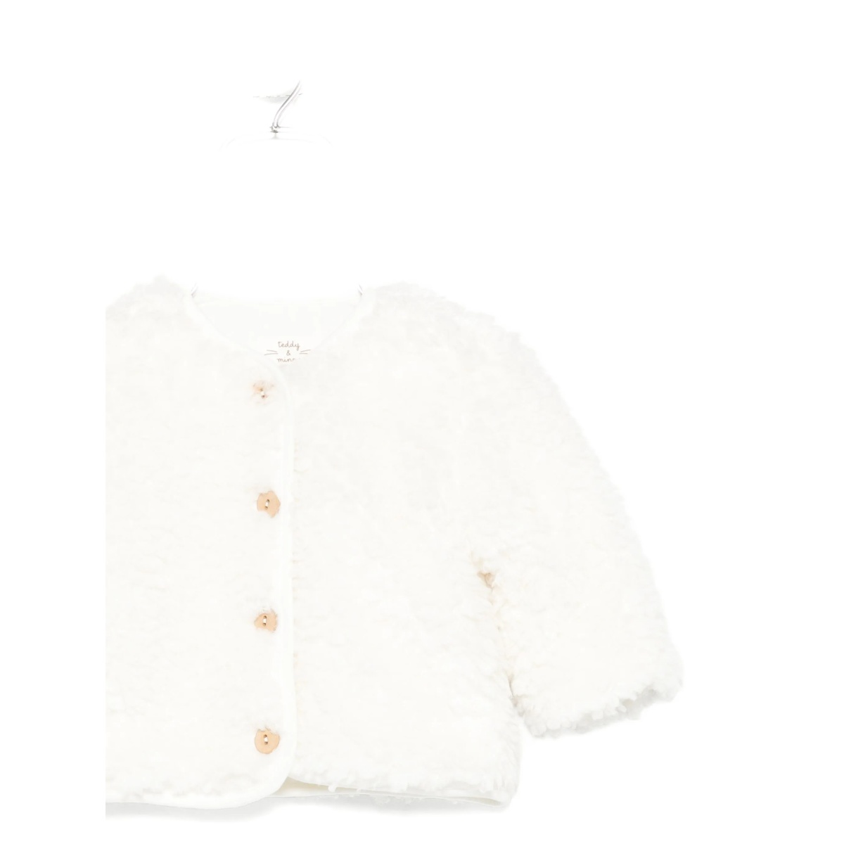 fleece textured button jacket - Img 3