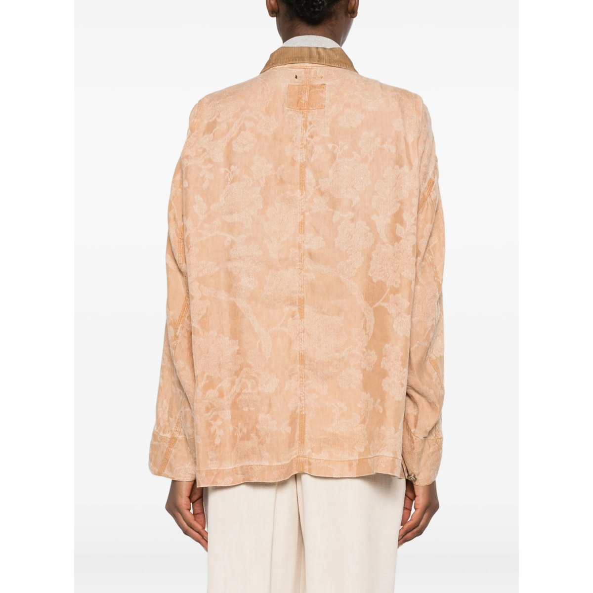 floral corduroy oversized jacket - Img 4
