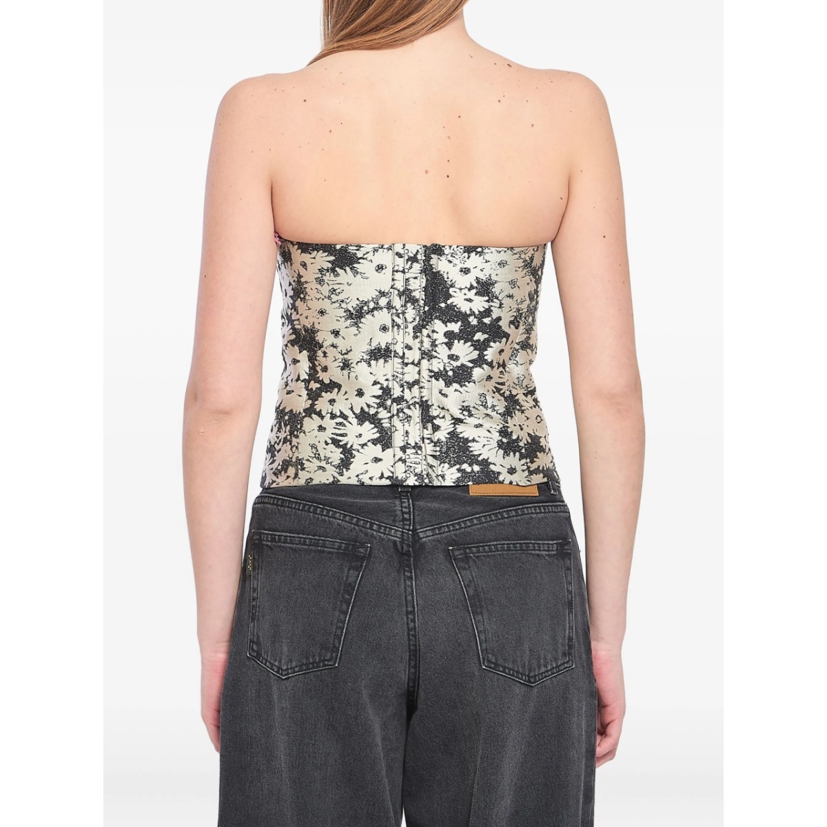 floral-jacquard top - Img 2
