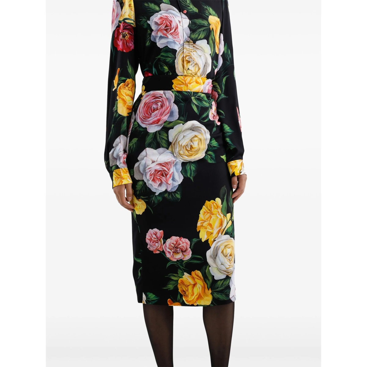 floral-print midi skirt - Img 4