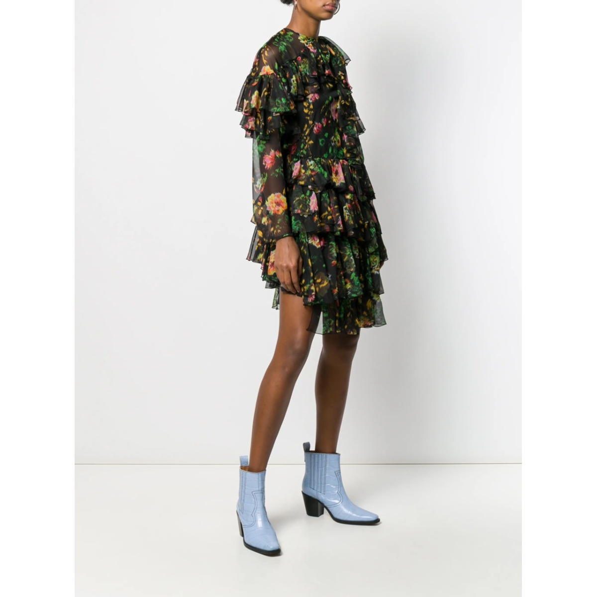 floral print ruffled dress - Img 3