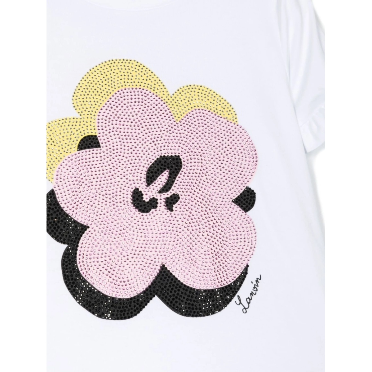 floral-print sequin detail T-shirt - Img 3
