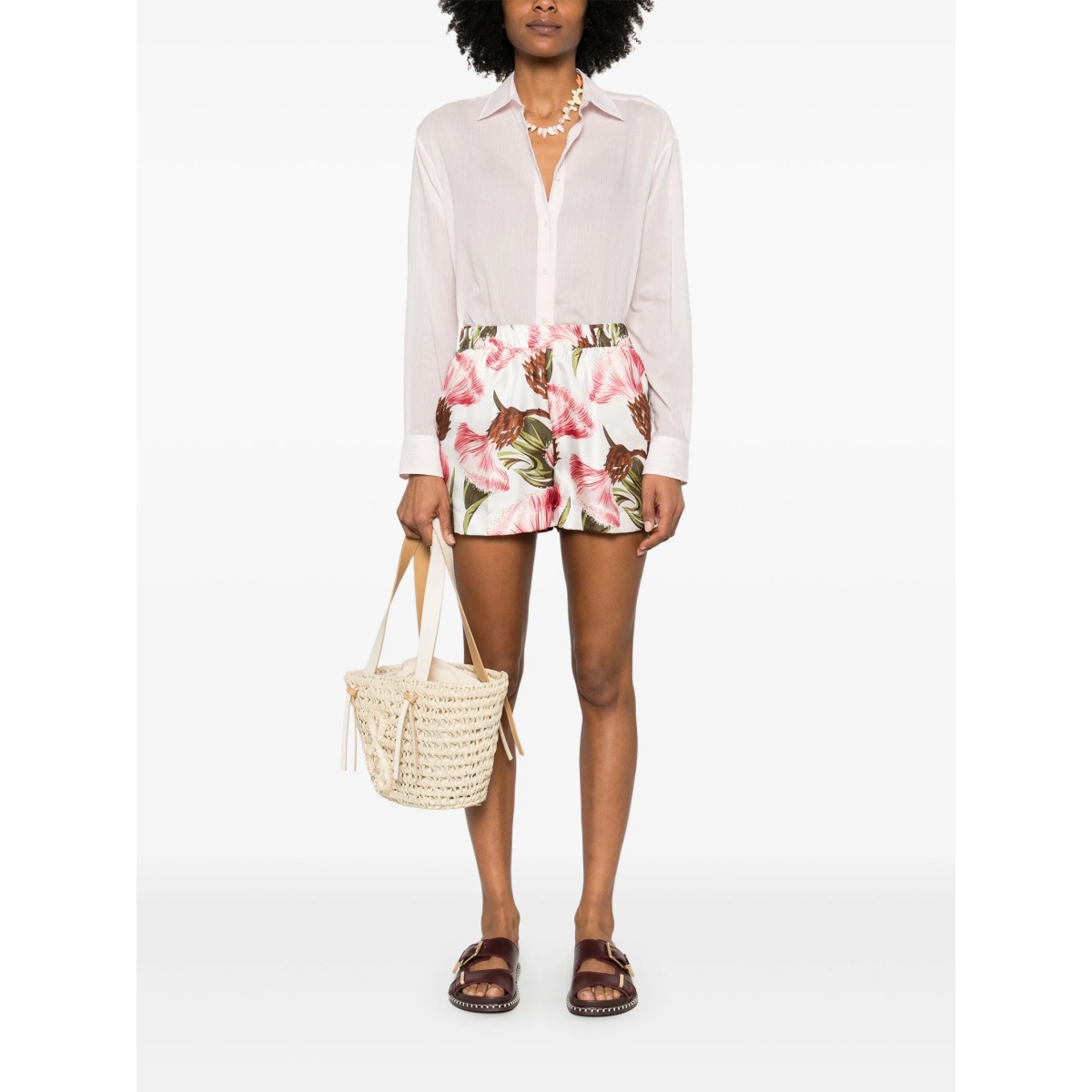 floral-print shorts - Img 2