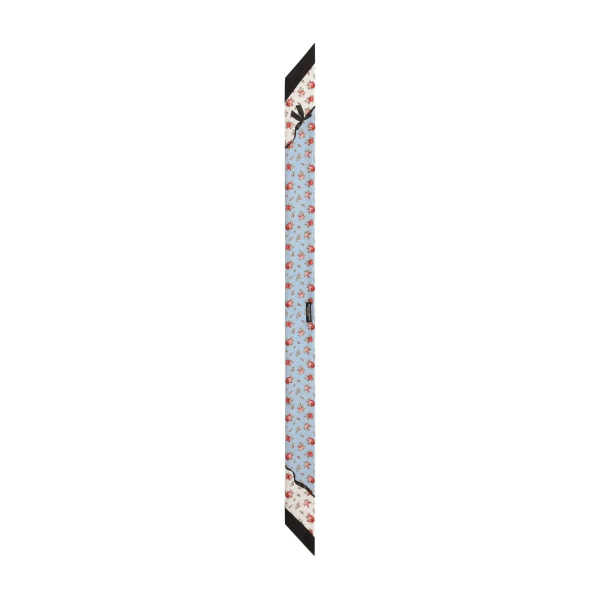 floral-print silk neckerchief - Img 2