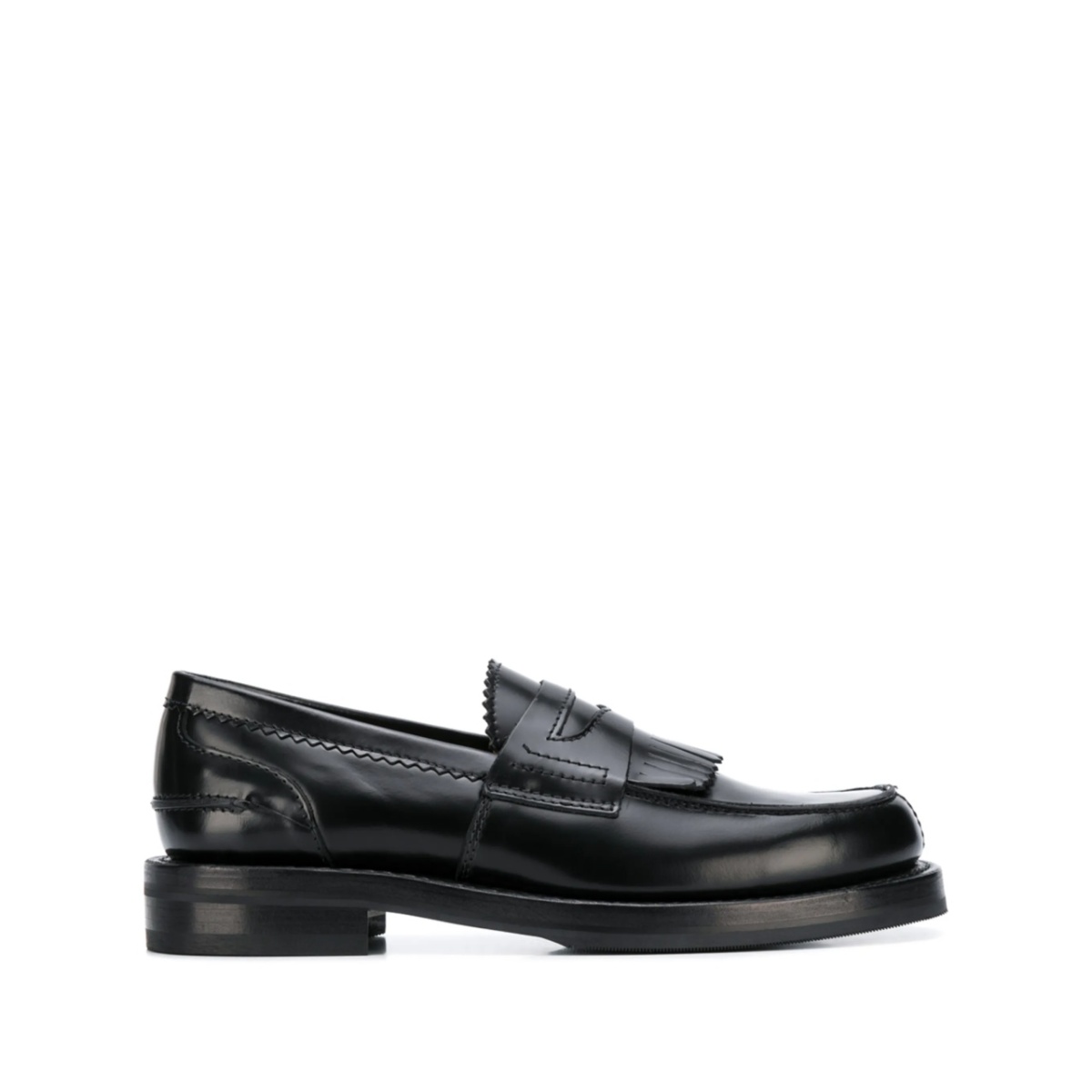 fringed slip-on loafers