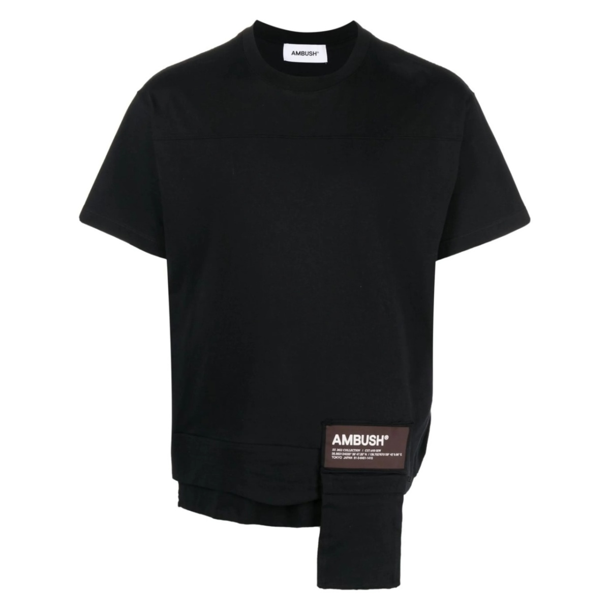 front-flap pocket T-shirt
