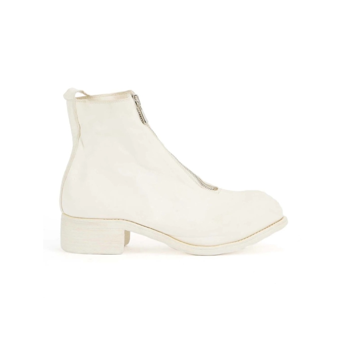 front-zip ankle boots