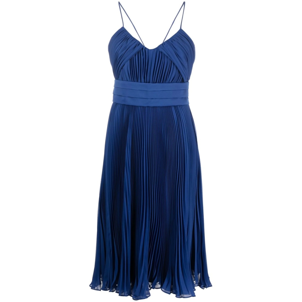 fully-draped midi dress