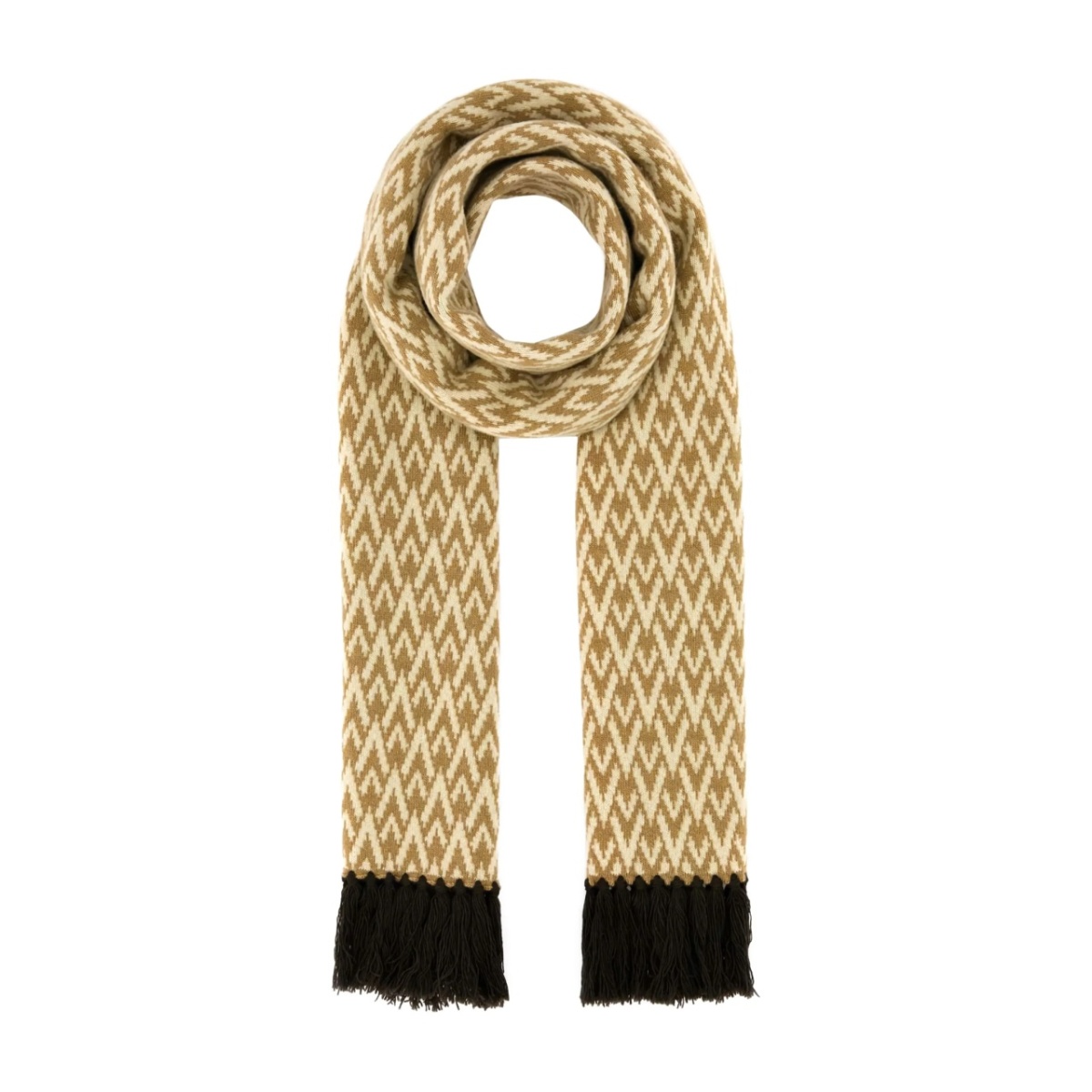geometric-patterned scarf