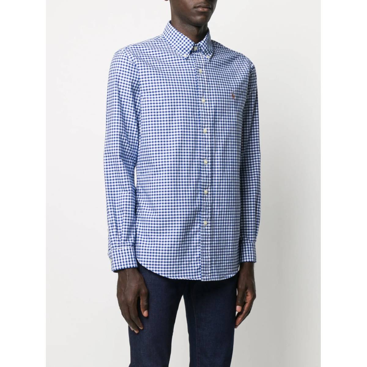 gingham button-down shirt - Img 3