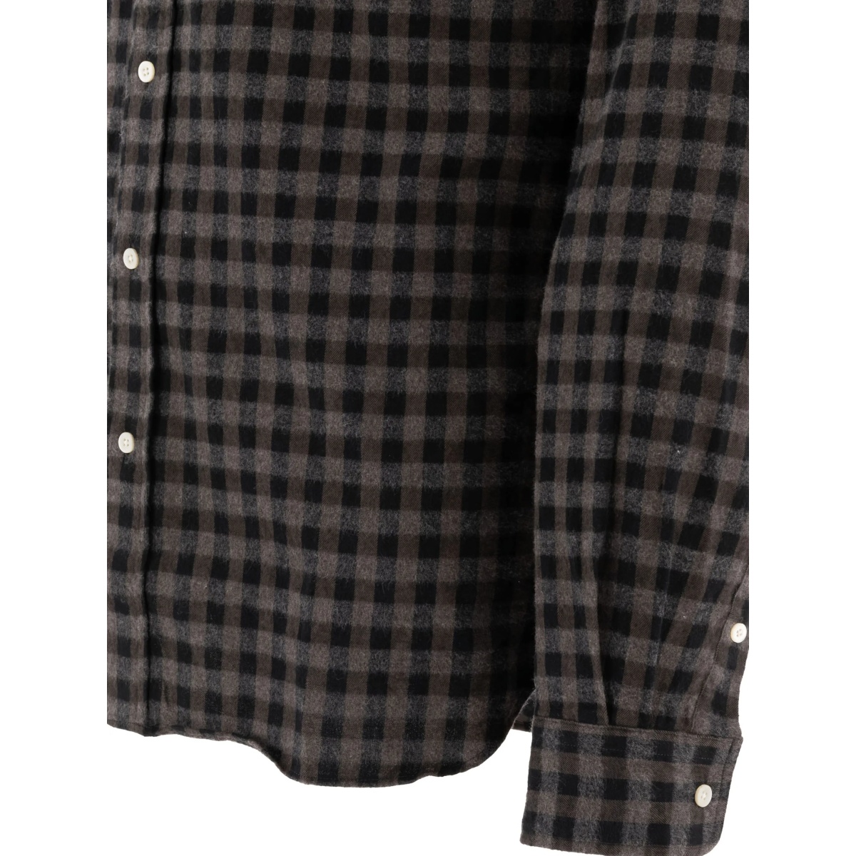 Gingham-check cotton shirt - Img 4