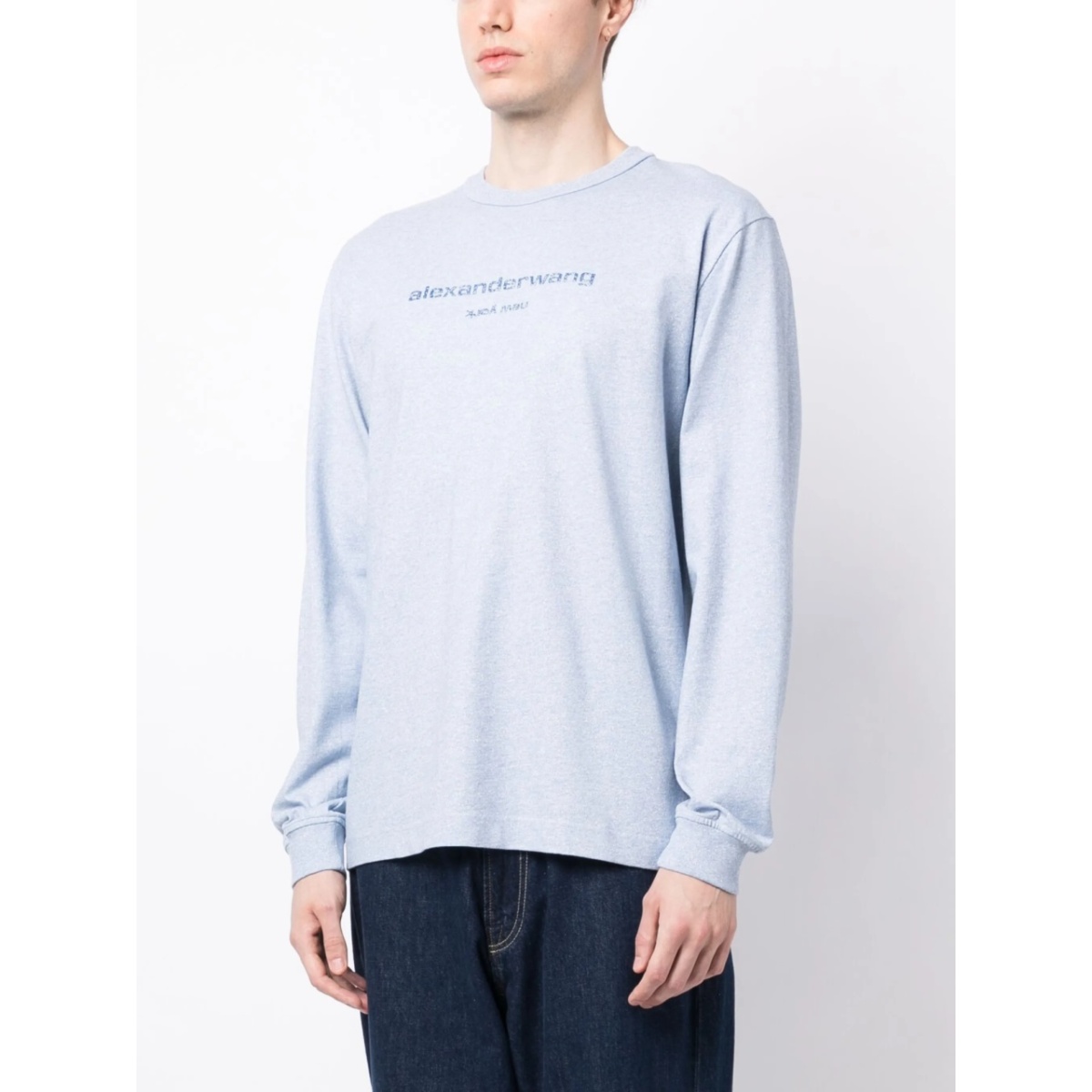glitter-effect long-sleeve T-shirt - Img 4